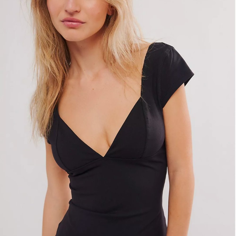 NWT Intimately Free People Duo Corset Cami Black Sz S